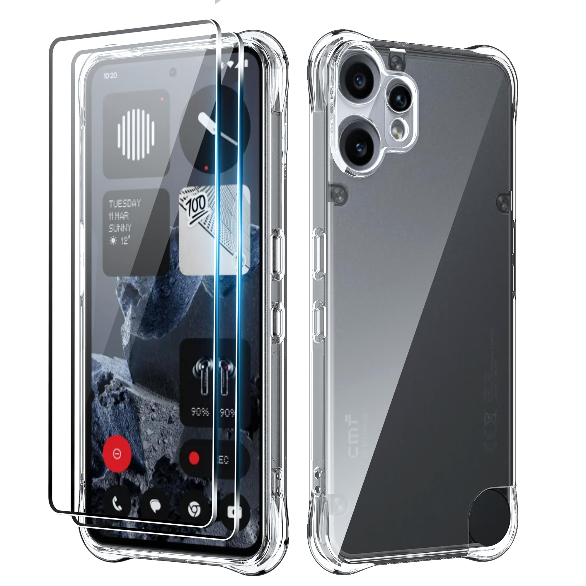 Amazon.com: Fhyeugfy for Nothing CMF Phone 2 Pro Case with [2 Pack